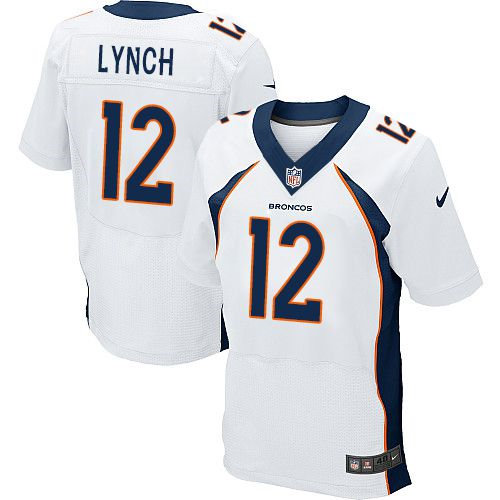 Nike Denver Broncos 12 Paxton Lynch White NFL New Elite Jersey