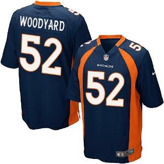 Nike Denver Broncos 52 Wesley Woodyard Game Blue NFL Jerseys