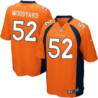 Nike Denver Broncos 52 Wesley Woodyard Game Orange NFL Jerseys