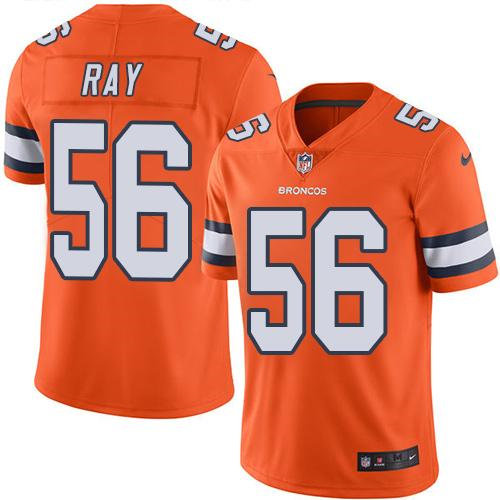 Nike Denver Broncos 56 Shane Ray Orange NFL Limited Rush Jersey
