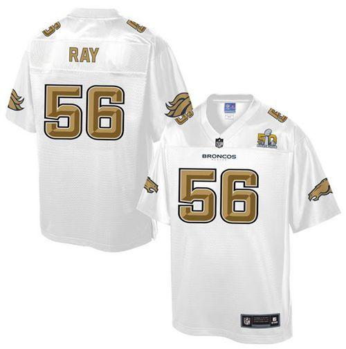 Nike Denver Broncos 56 Shane Ray White NFL Pro Line Super Bowl 50 Fashion Game Jersey