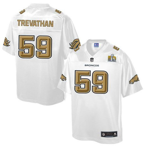 Nike Denver Broncos 59 Danny Trevathan White NFL Pro Line Super Bowl 50 Fashion Game Jersey