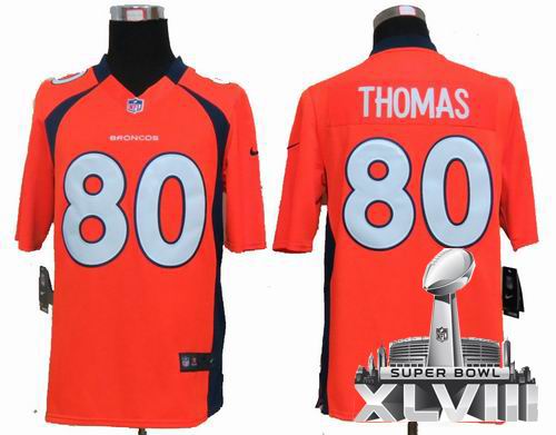 Nike Denver Broncos 80# Julius Thomas Orange Limited 2014 Super bowl XLVIII(GYM) Jersey