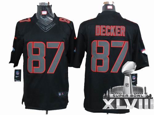 Nike Denver Broncos 87# Eric Decker black Impact Limited 2014 Super bowl XLVIII(GYM) Jersey