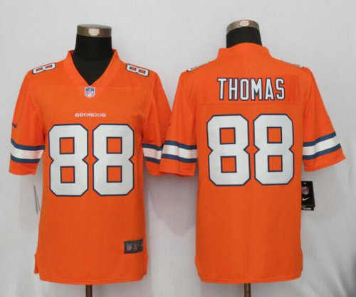 Nike Denver Broncos 88 Demaryius Thomas Orange Color Rush Limited Jersey