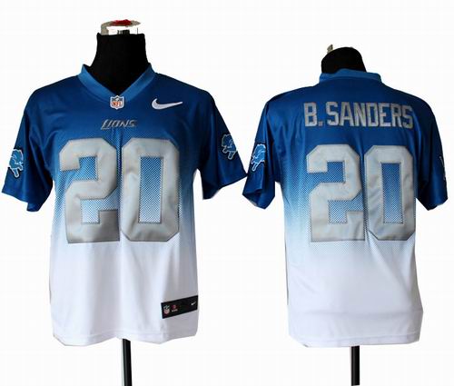 Nike Detroit Lions #20 Barry Sanders Elite Drift II Fashion Jersey