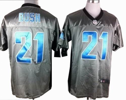 Nike Detroit Lions #21 Reggie Bush Gray shadow elite jerseys