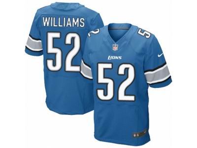 Nike Detroit Lions #52 Antwione Williams Elite Light Blue Jersey