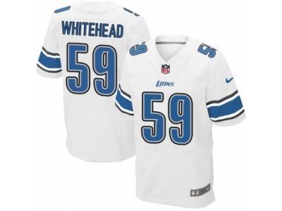 Nike Detroit Lions #59 Tahir Whitehead Elite White NFL Jersey
