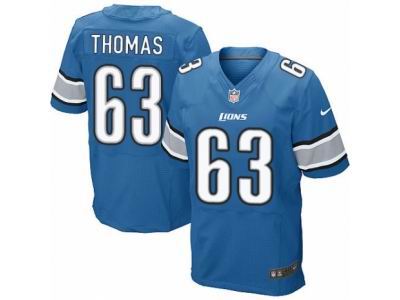 Nike Detroit Lions #63 Brandon Thomas Elite Light Blue Jersey