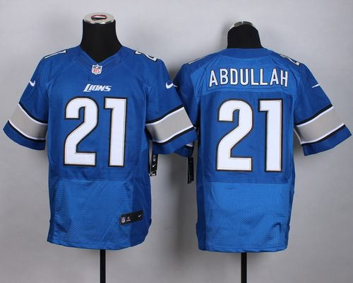 Nike Detroit Lions 21 Ameer Abdullah Blue Team Color NFL Elite jersey