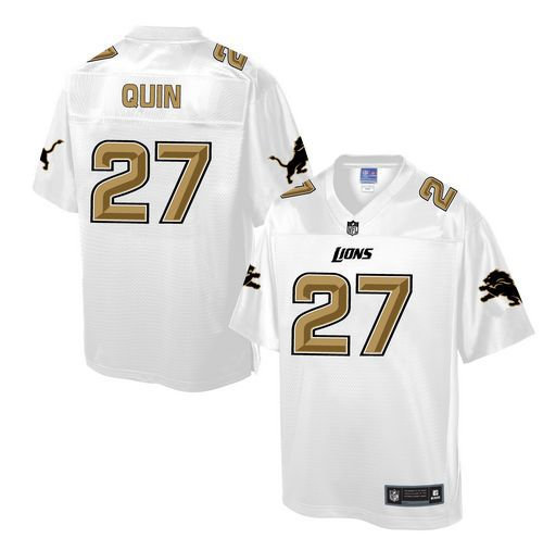 Nike Detroit Lions 27 Glover Quin White NFL Pro Line Fashion Game Jersey