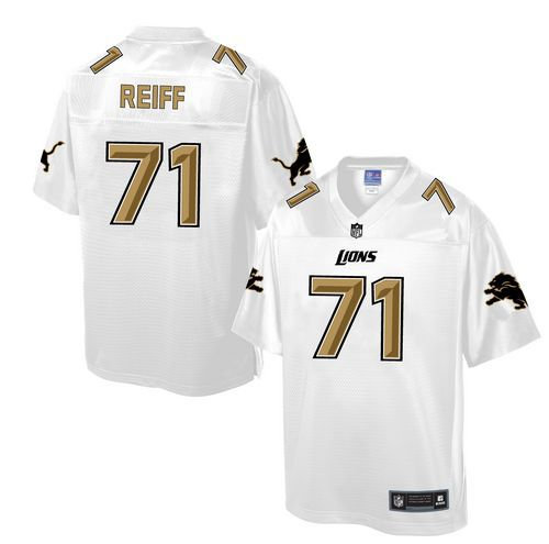 Nike Detroit Lions 71 Riley Reiff White NFL Pro Line Fashion Game Jersey