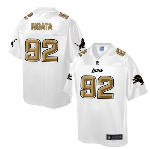 Nike Detroit Lions 92 Haloti Ngata White NFL Pro Line Fashion Game Jersey