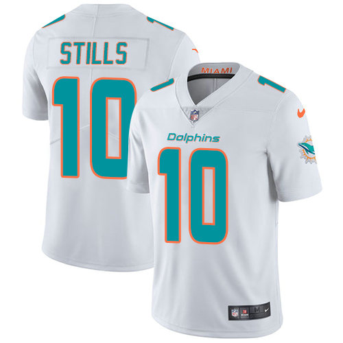 Nike Dolphins #10 Kenny Stills White Men's Stitched NFL Vapor Untouchable Limited Jersey