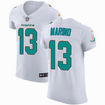 Nike Dolphins #13 Dan Marino White Men's Stitched NFL Vapor Untouchable Elite Jersey