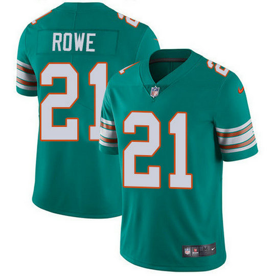 Nike Dolphins #21 Eric Rowe Aqua Green Alternate Men's Stitched NFL Vapor Untouchable Limited Jersey