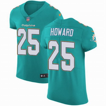 Nike Dolphins #25 Xavien Howard Aqua Green Team Color Men's Stitched NFL Vapor Untouchable Elite Jersey