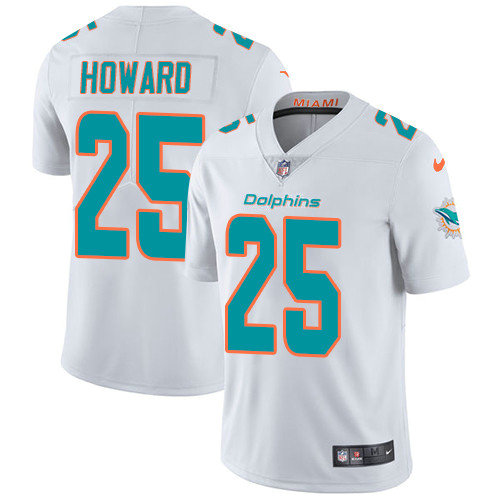 Nike Dolphins #25 Xavien Howard White Youth Stitched NFL Vapor Untouchable Limited Jersey