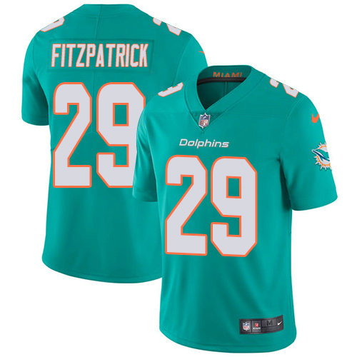 Nike Dolphins #29 Minkah Fitzpatrick Aqua Green Team Color Men's Stitched NFL Vapor Untouchable Limited Jersey