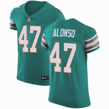 Nike Dolphins #47 Kiko Alonso Aqua Green Alternate Men's Stitched NFL Vapor Untouchable Elite Jersey