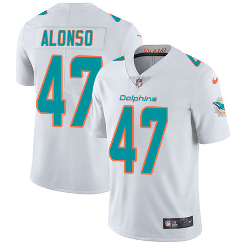 Nike Dolphins #47 Kiko Alonso White Youth Stitched NFL Vapor Untouchable Limited Jersey
