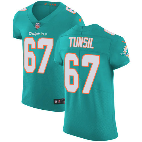 Nike Dolphins #67 Laremy Tunsil Aqua Green Team Color Men's Stitched NFL Vapor Untouchable Elite Jersey