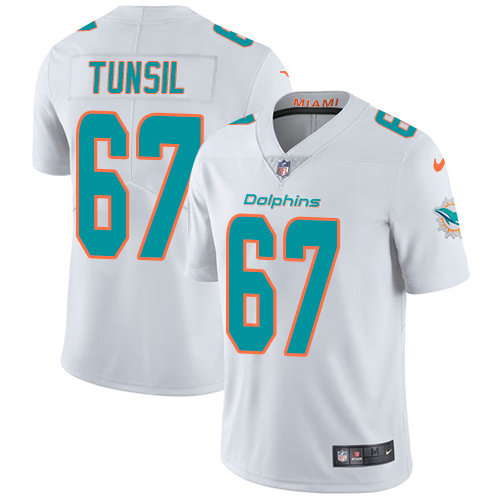 Nike Dolphins #67 Laremy Tunsil White Men's Stitched NFL Vapor Untouchable Limited Jersey
