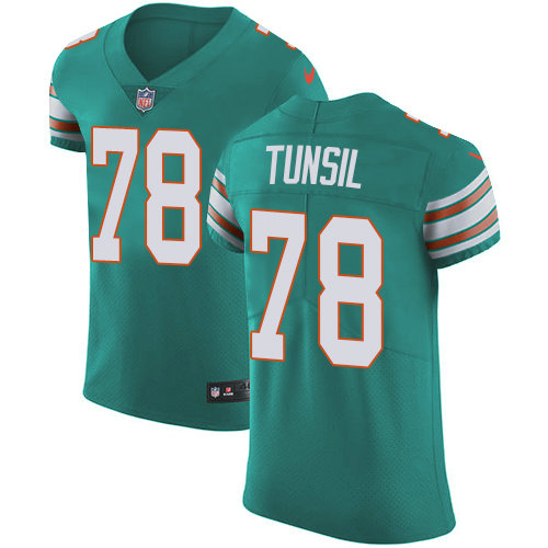 Nike Dolphins #78 Laremy Tunsil Aqua Green Alternate Men's Stitched NFL Vapor Untouchable Elite Jersey
