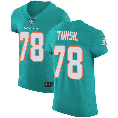 Nike Dolphins #78 Laremy Tunsil Aqua Green Team Color Men's Stitched NFL Vapor Untouchable Elite Jersey