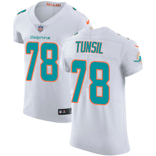 Nike Dolphins #78 Laremy Tunsil White Men's Stitched NFL Vapor Untouchable Elite Jersey
