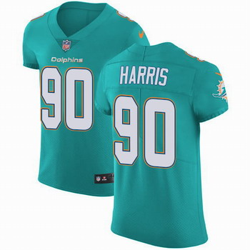 Nike Dolphins #90 Charles Harris Aqua Green Team Color Men's Stitched NFL Vapor Untouchable Elite Jersey
