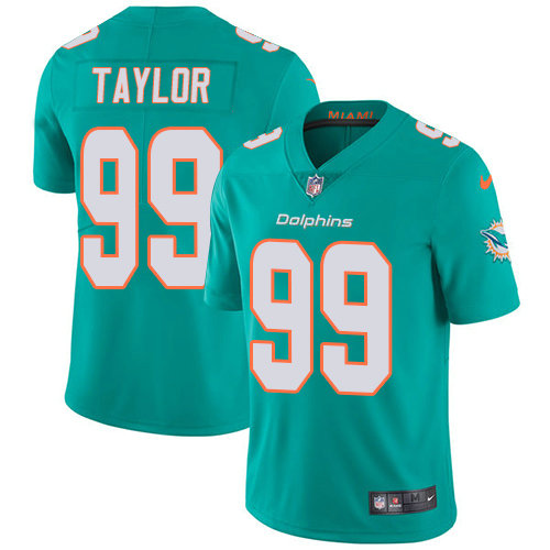 Nike Dolphins #99 Jason Taylor Aqua Green Team Color Men's Stitched NFL Vapor Untouchable Limited Jersey