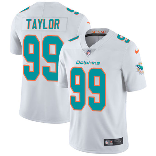 Nike Dolphins #99 Jason Taylor White Men's Stitched NFL Vapor Untouchable