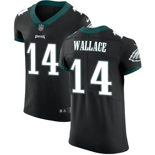 Nike Eagles #14 Mike Wallace Black Alternate Men's Stitched NFL Vapor Untouchable Elite Jersey