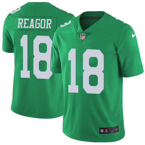 Nike Eagles #18 Jalen Reagor Green Men's Stitched NFL Limited Rush Jersey