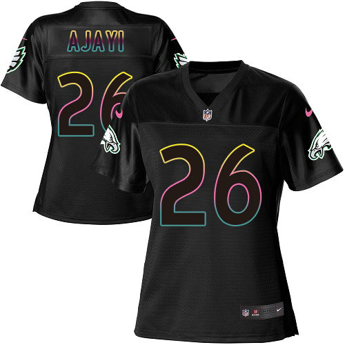 Nike Eagles #26 Jay Ajayi Black Women's NFL Fashion Game Jersey