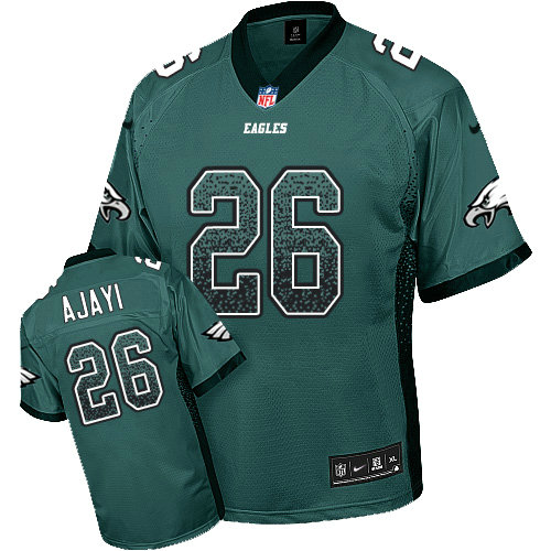 Nike Eagles #26 Jay Ajayi Midnight Green Team Color Men's Stitched NFL Elite Drift Fashion Jersey