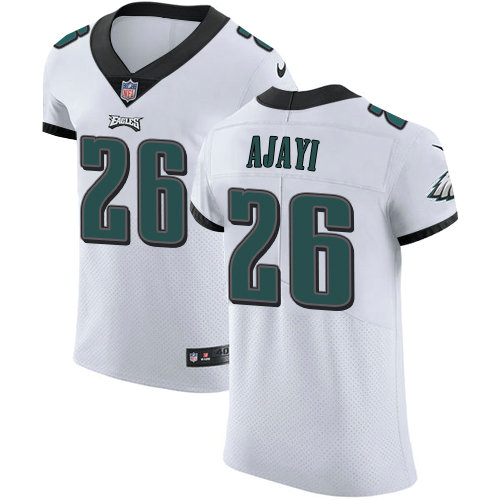 Nike Eagles #26 Jay Ajayi White Men's Stitched NFL Vapor Untouchable Elite Jersey