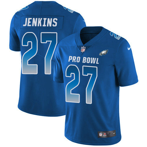 Nike Eagles #27 Malcolm Jenkins Royal Men's Stitched NFL Limited NFC 2019 Pro Bowl Jersey