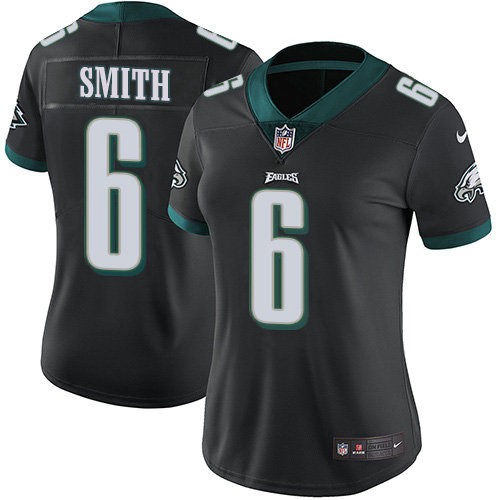 Nike Eagles #6 DeVonta Smith Black Alternate Women's Stitched NFL Vapor Untouchable Limited Jersey
