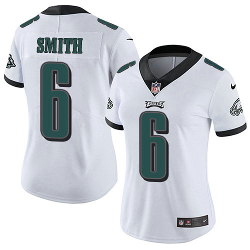 Nike Eagles #6 DeVonta Smith White Women's Stitched NFL Vapor Untouchable Limited Jersey