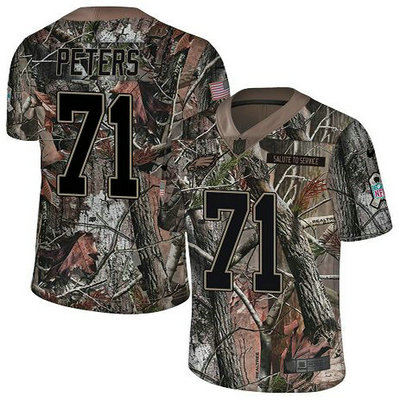 Nike Eagles #71 Jason Peters Camo Youth Stitched NFL Limited Rush Realtree Jersey