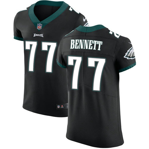 Nike Eagles #77 Michael Bennett Black Alternate Men's Stitched NFL Vapor Untouchable Elite Jersey