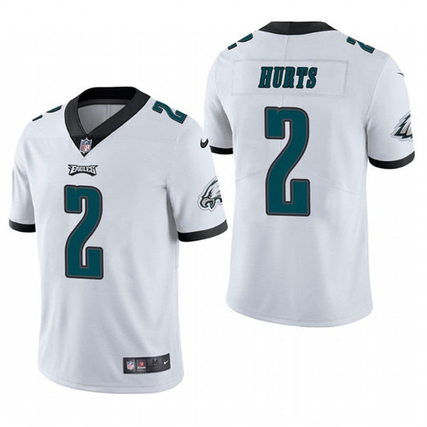 Nike Eagles 2 Jalen Hurts White 2020 NFL Draft First Round Pick Vapor Untouchable Limited Jersey