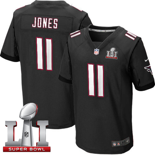 Nike Falcons #11 Julio Jones Black Alternate Super Bowl LI 51 elite jerseys