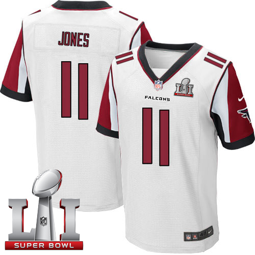 Nike Falcons #11 Julio Jones White Super Bowl LI 51 Elite Jersey
