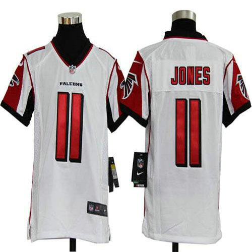 Nike Falcons #11 Julio Jones White Youth Stitched NFL Elite Jersey