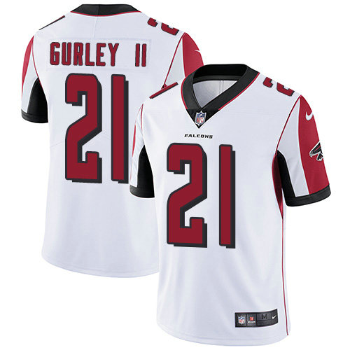 Nike Falcons #21 Todd Gurley II White Men's Stitched NFL Vapor Untouchable Limited Jersey