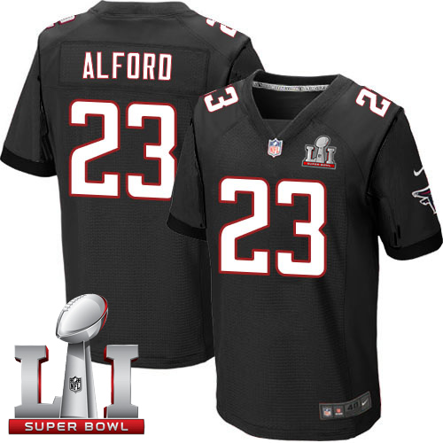 Nike Falcons #23 Robert Alford Black Alternate Super Bowl LI 51 elite jerseys